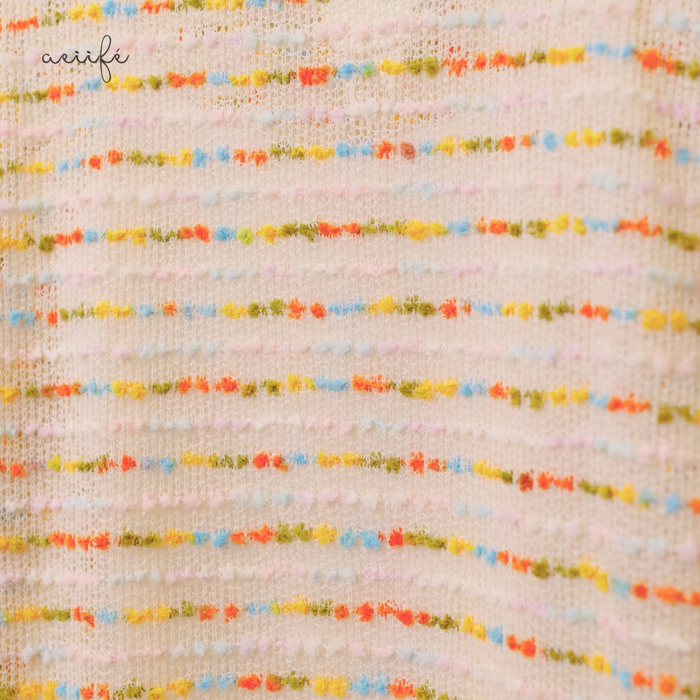 精緻彩色編織上衣套裝