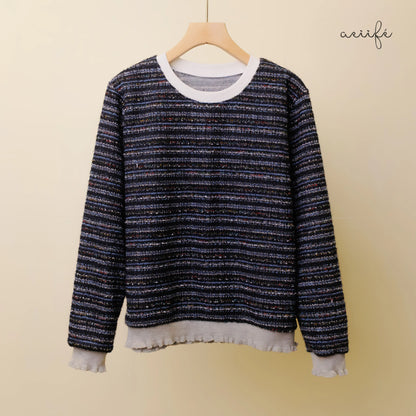 柔軟色彩混織質料上衣