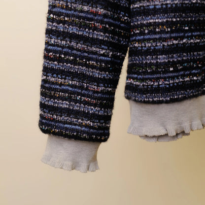 柔軟色彩混織質料上衣