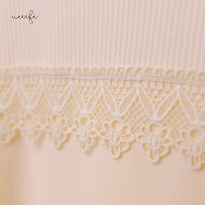 三重質料拼接上衣