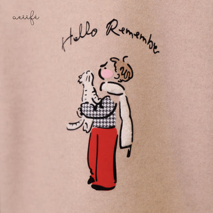 粗針織羅紋熨布圖案絨質上衣