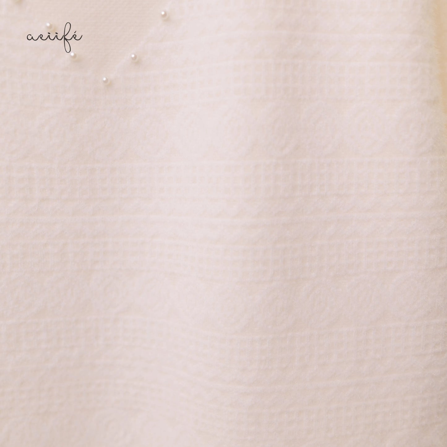 質感編織紋理仿貂絨針織上衣