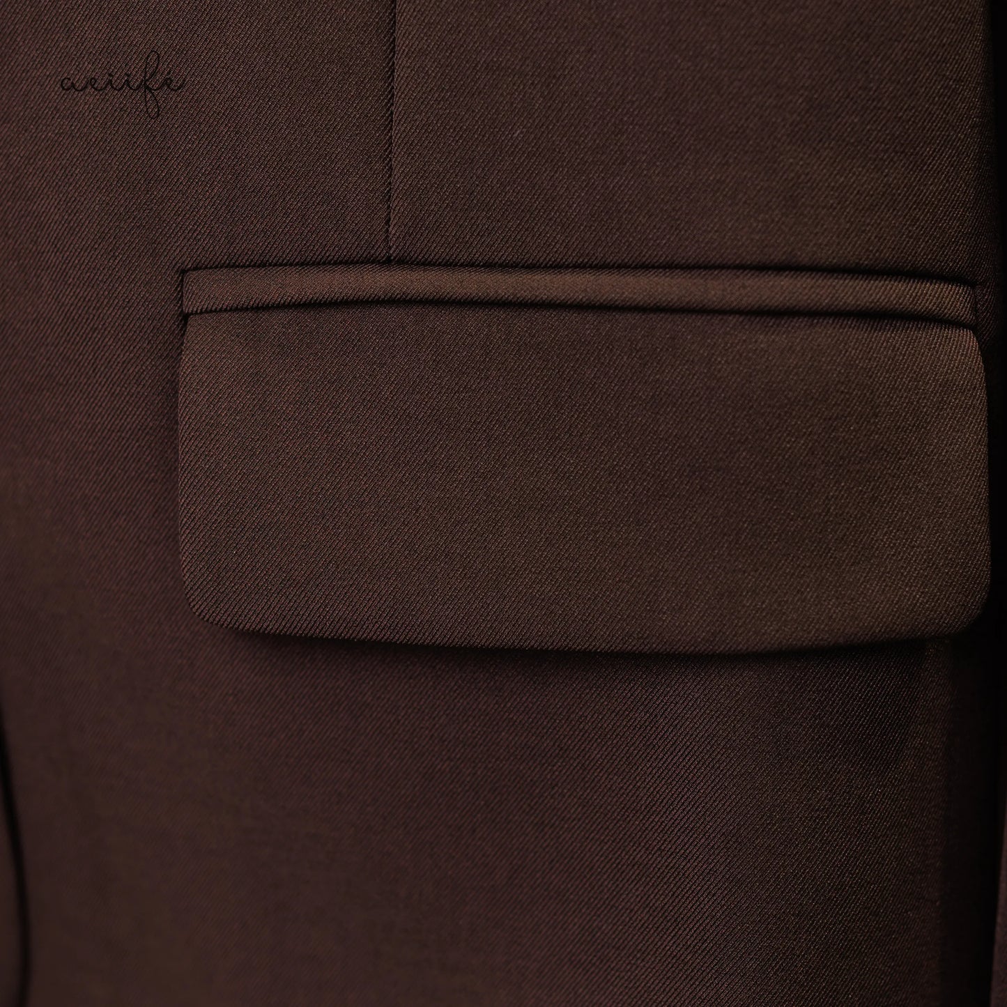 經典混紡可摺袖西裝外套