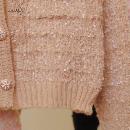 質感金屬鈕扣針織外套