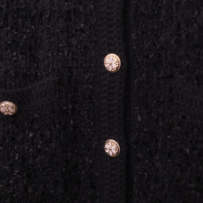 質感金屬鈕扣針織外套