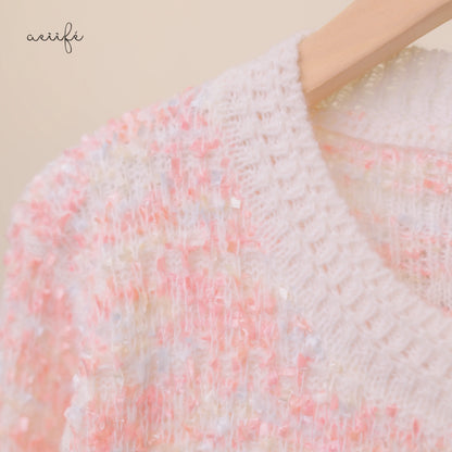 質感金屬鈕扣針織外套