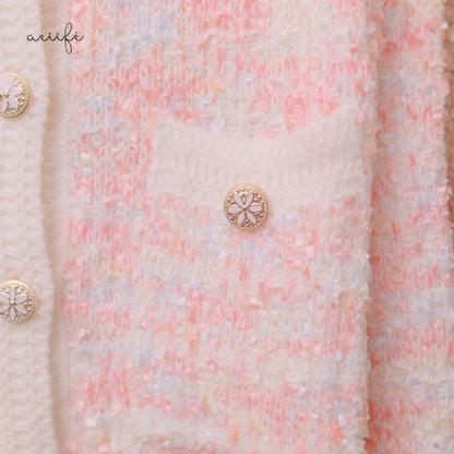 質感金屬鈕扣針織外套