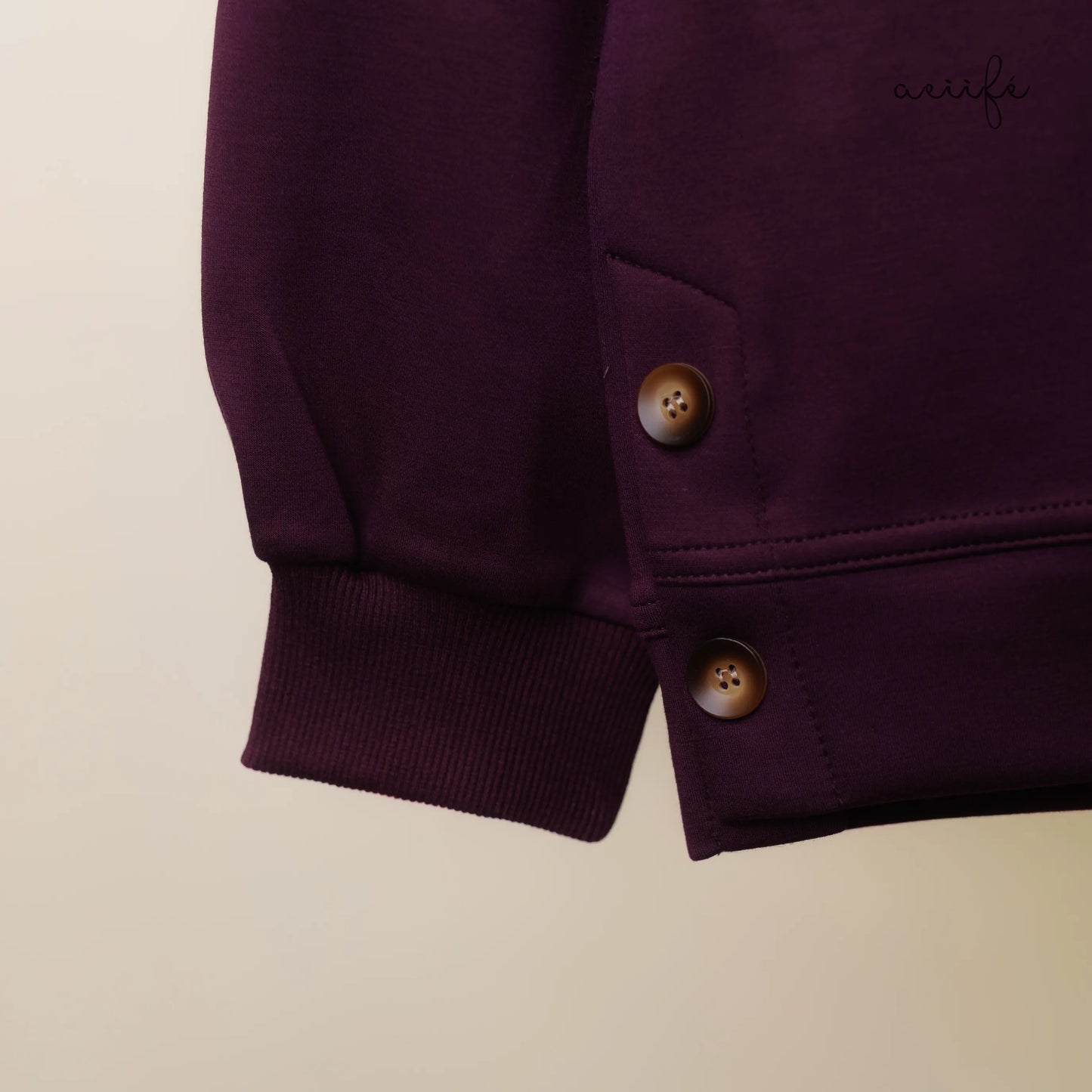 搖粒植絨小狗圖案細滑空氣棉上衣