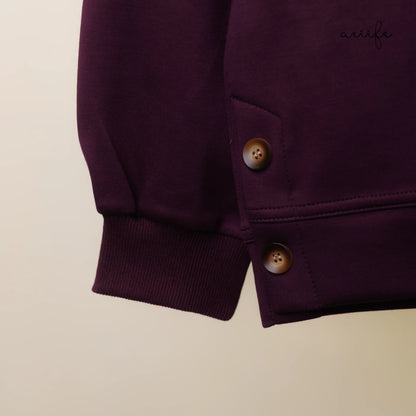 搖粒植絨小狗圖案細滑空氣棉上衣