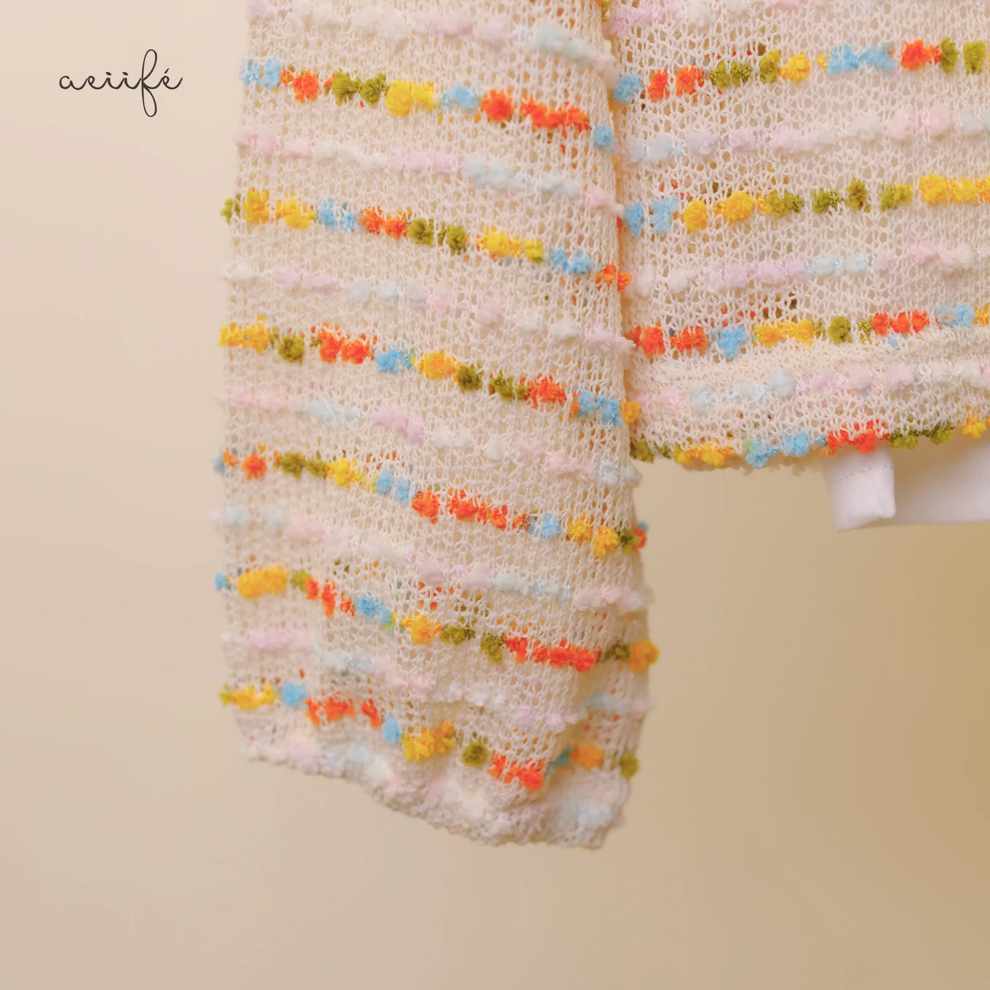 精緻彩色編織上衣套裝