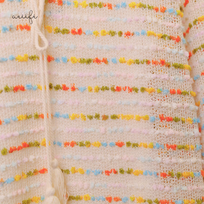 精緻彩色編織上衣套裝